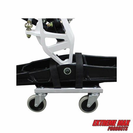 Extreme Max Extreme Max 5800.0225 V-Slides Snowmobile Dolly System - Aluminum, Silver 5800.0225